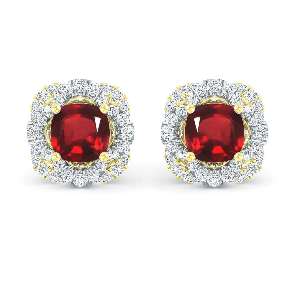 Yellow Gold/White Gold - Ruby