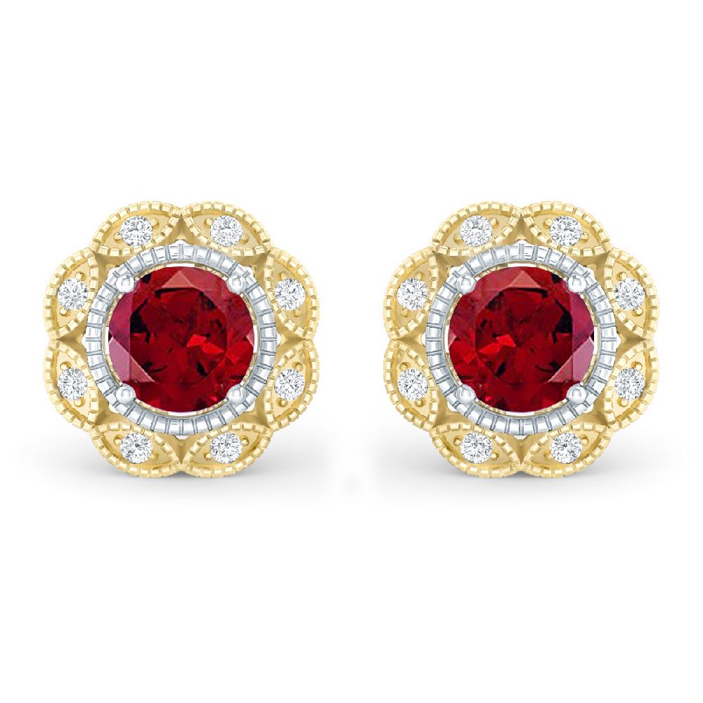 Yellow Gold - Garnet