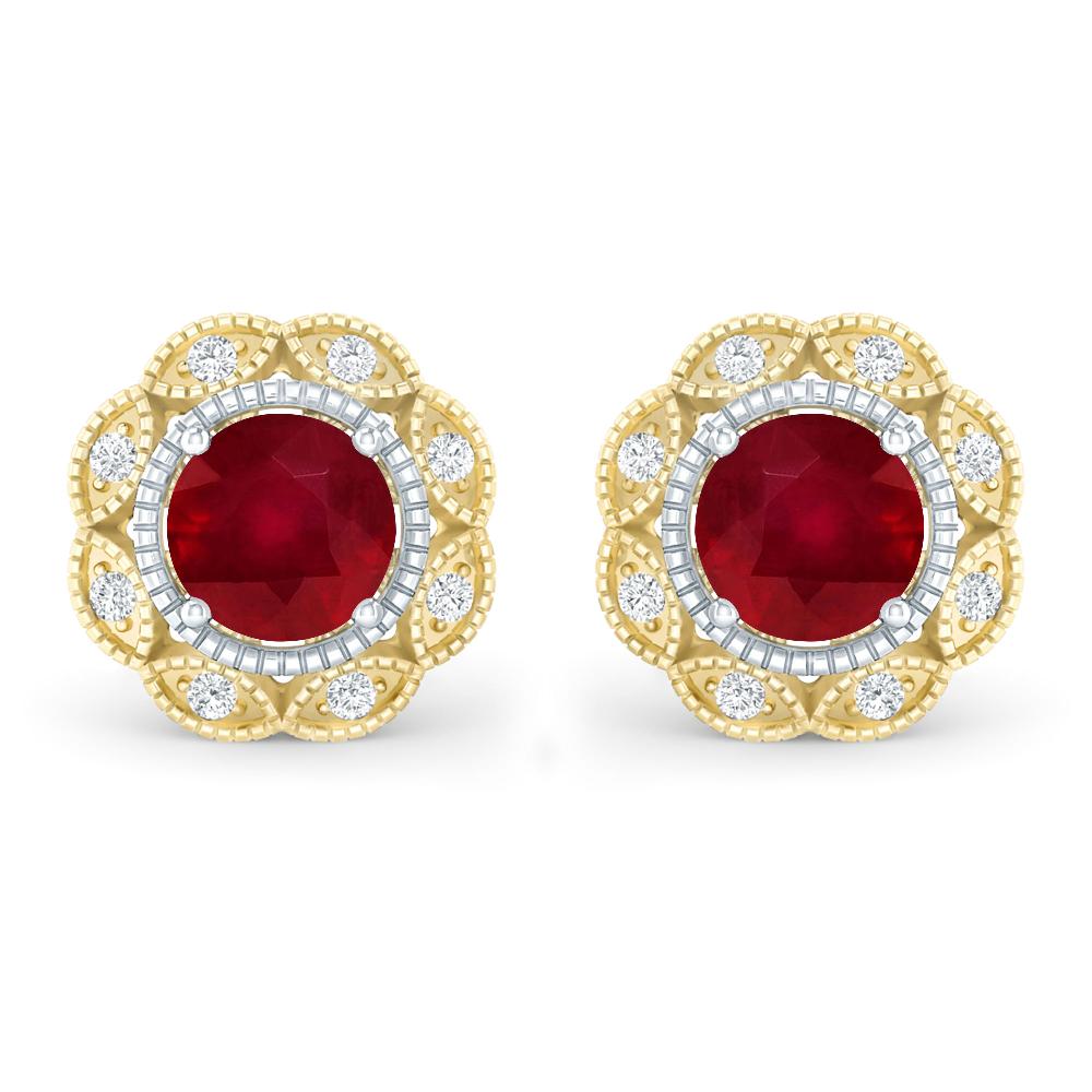 Yellow Gold - Ruby