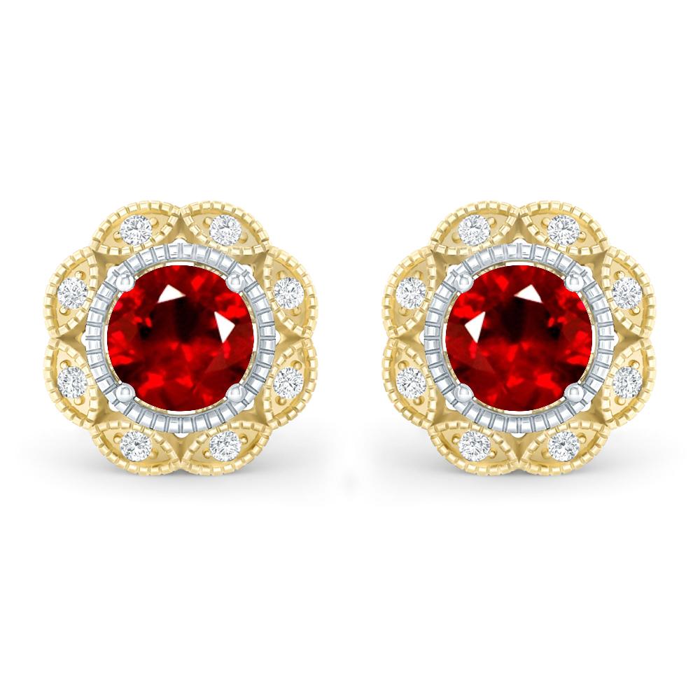 Yellow Gold - Ruby