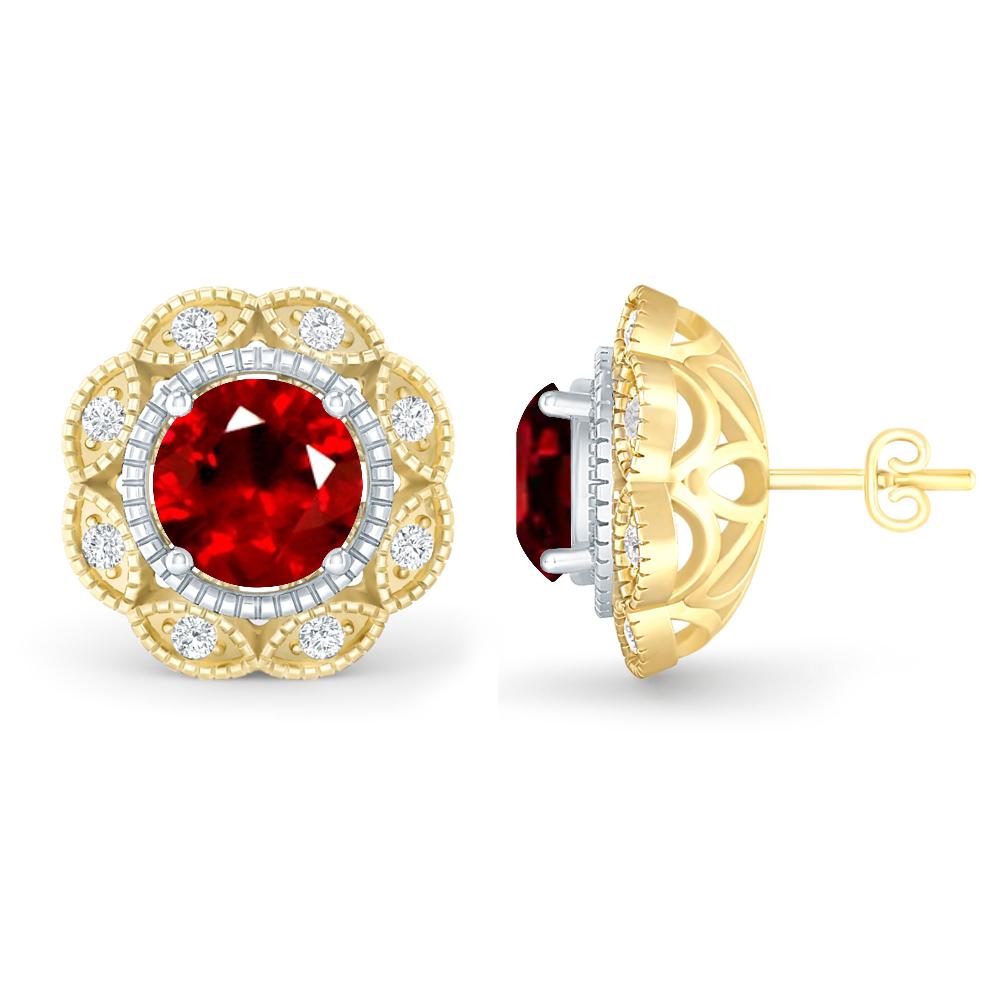 Yellow Gold - Ruby