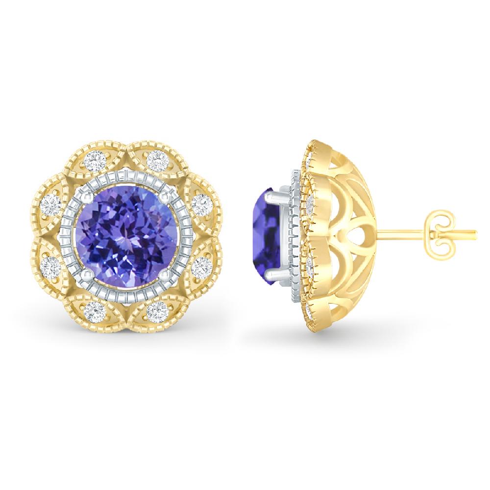 Yellow Gold - Tanzanite