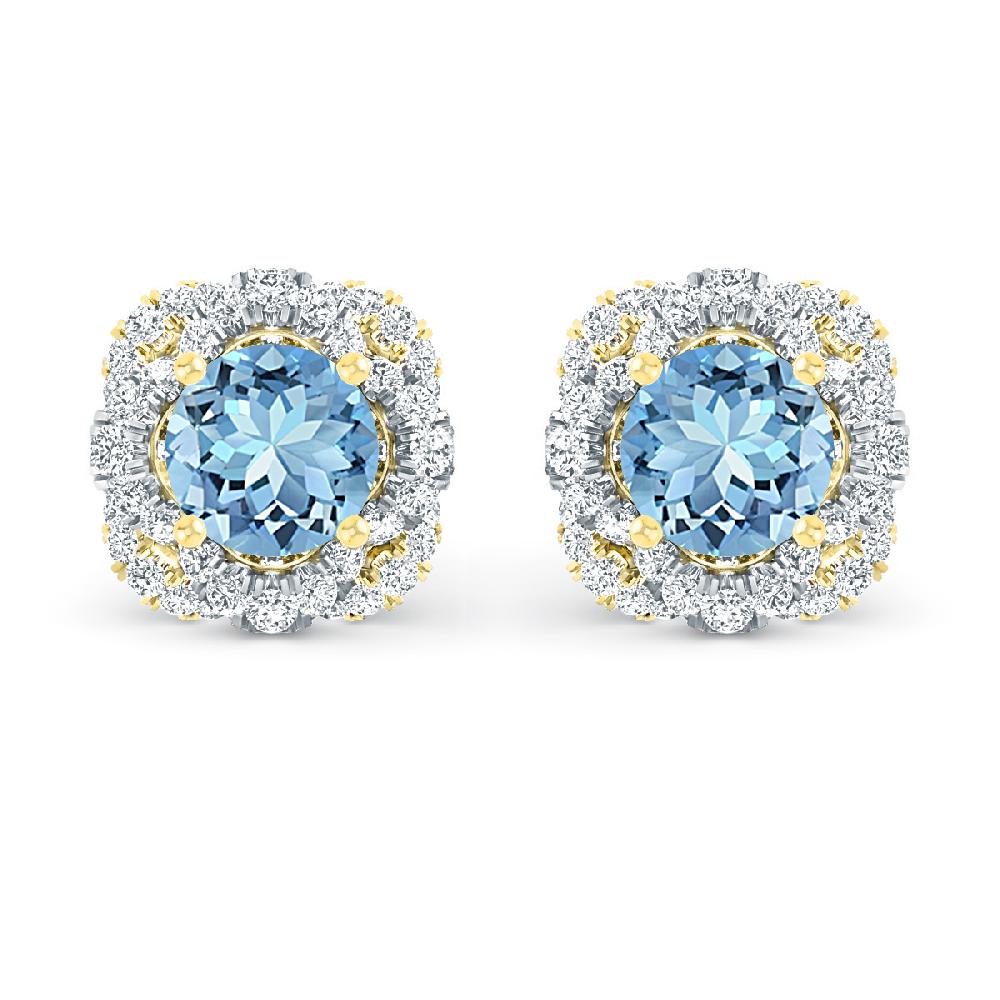 Yellow Gold - Aquamarine