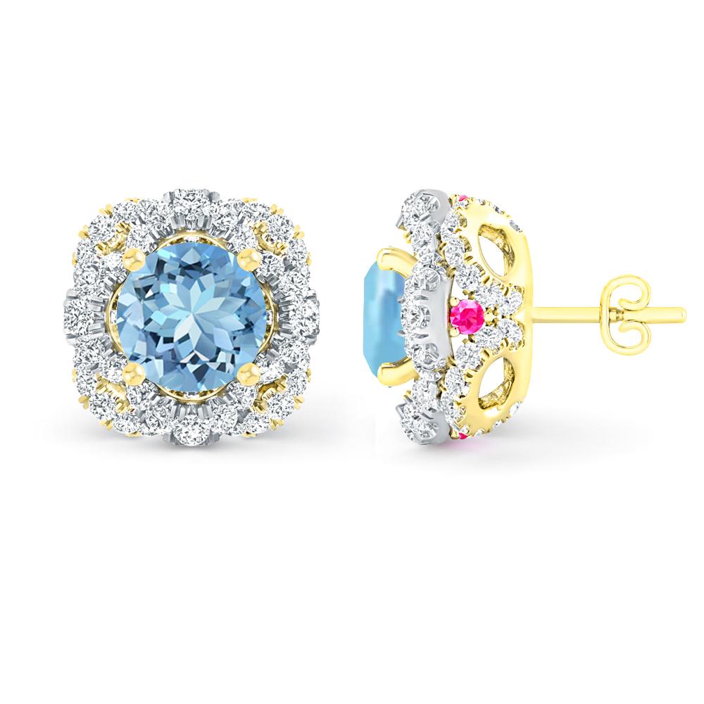 Yellow Gold - Aquamarine