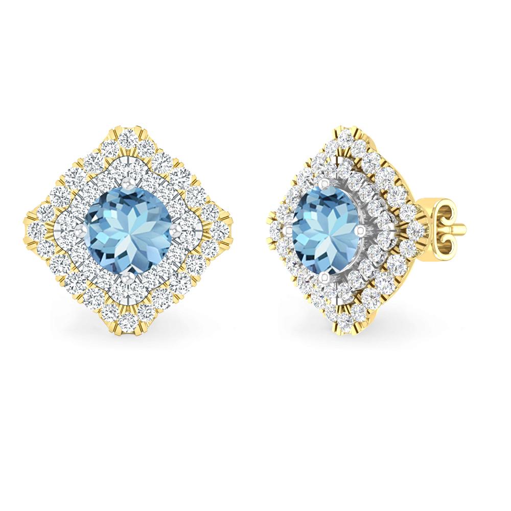 Yellow Gold - Aquamarine