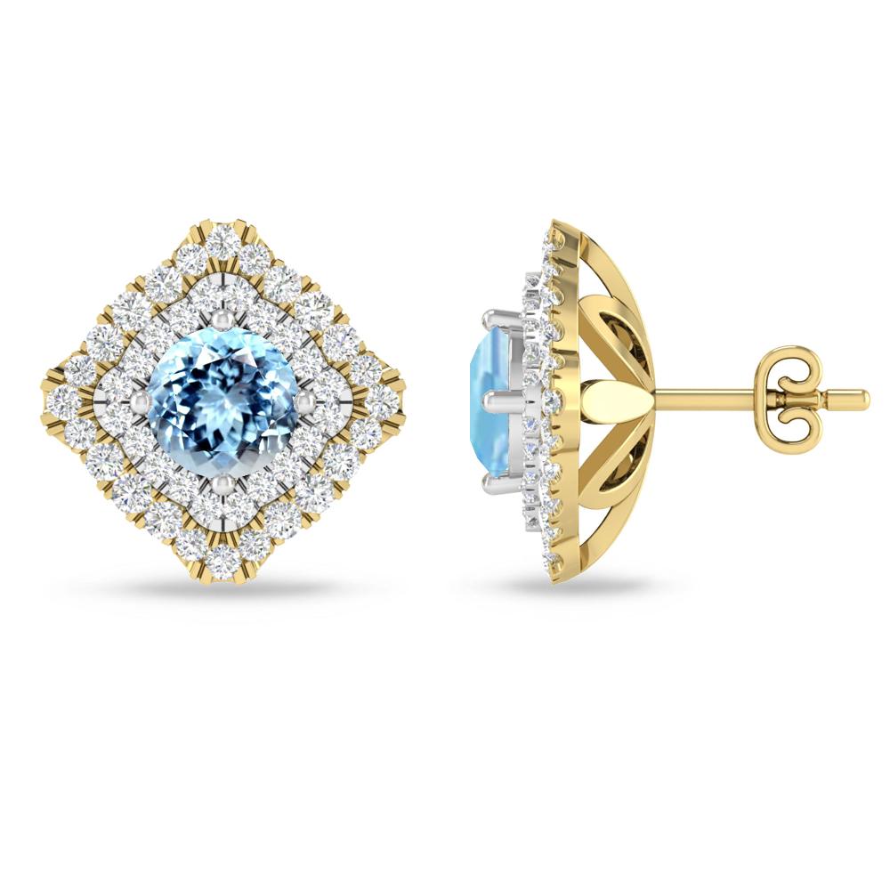 Yellow Gold - Aquamarine