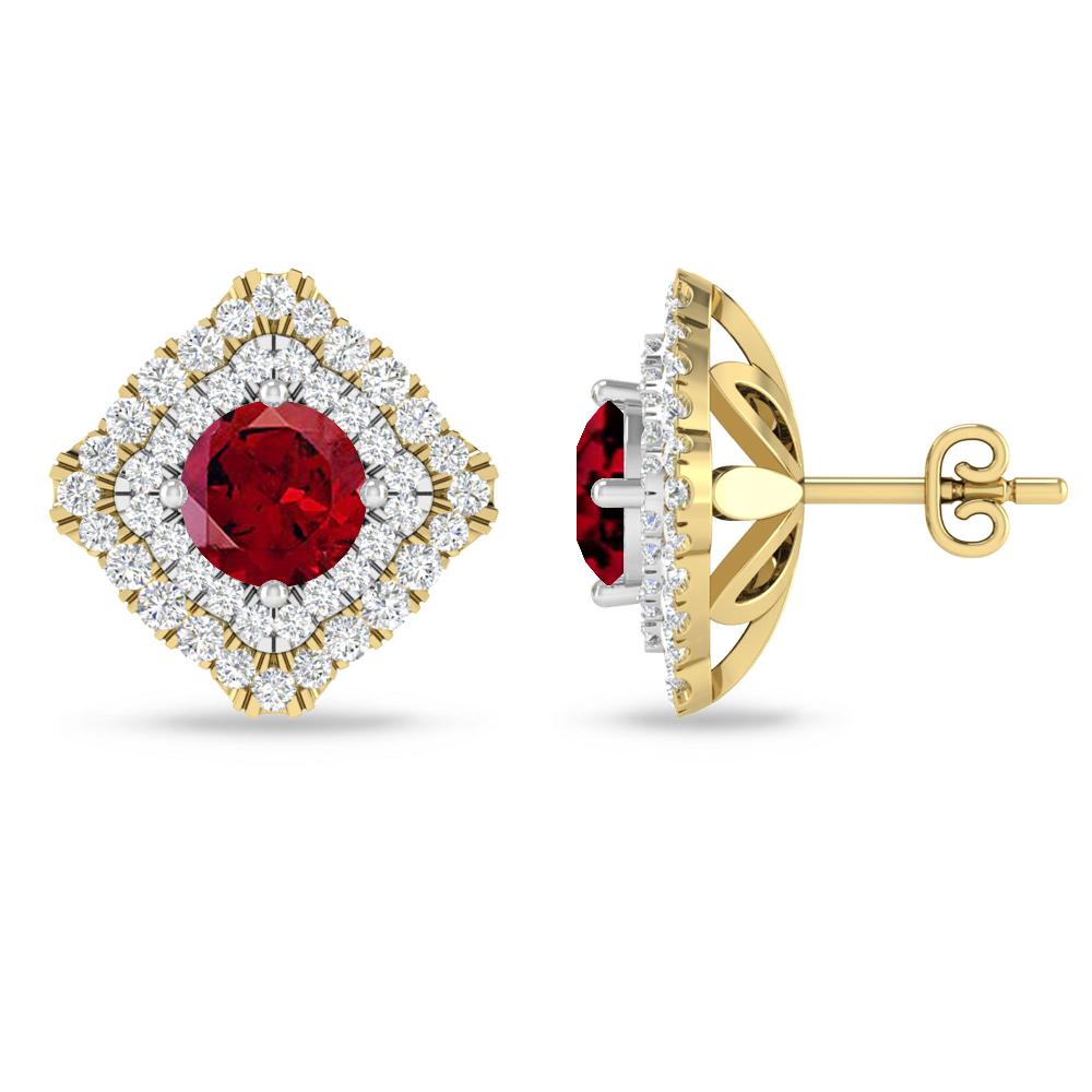 Yellow Gold - Garnet