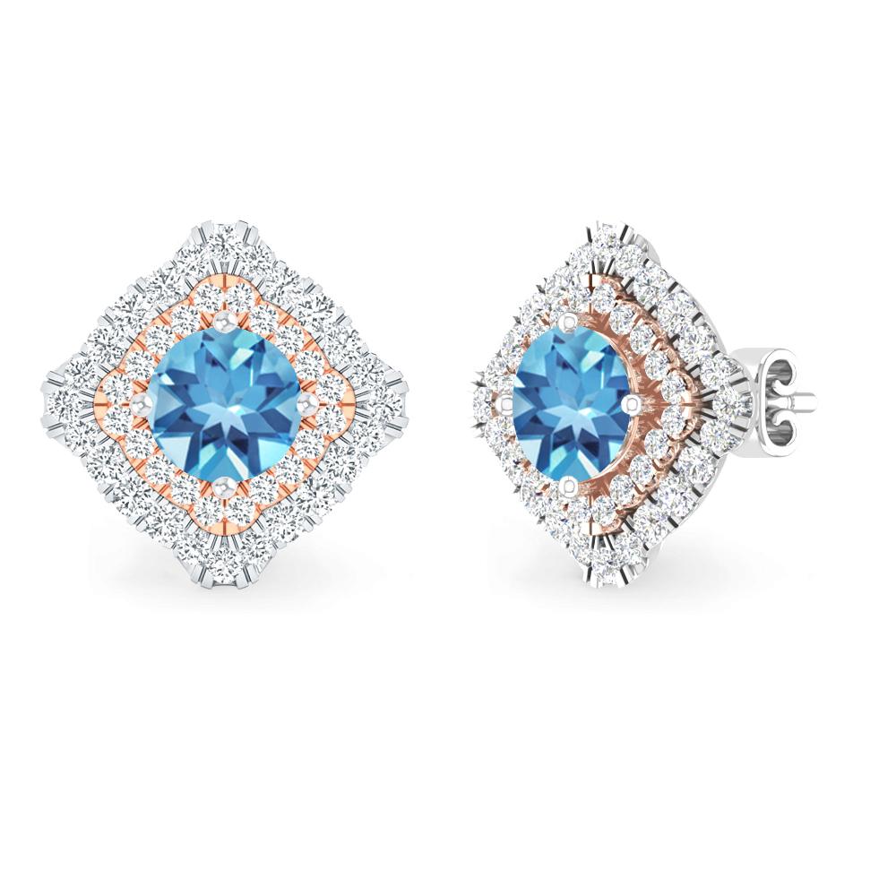 White Gold - Blue Topaz