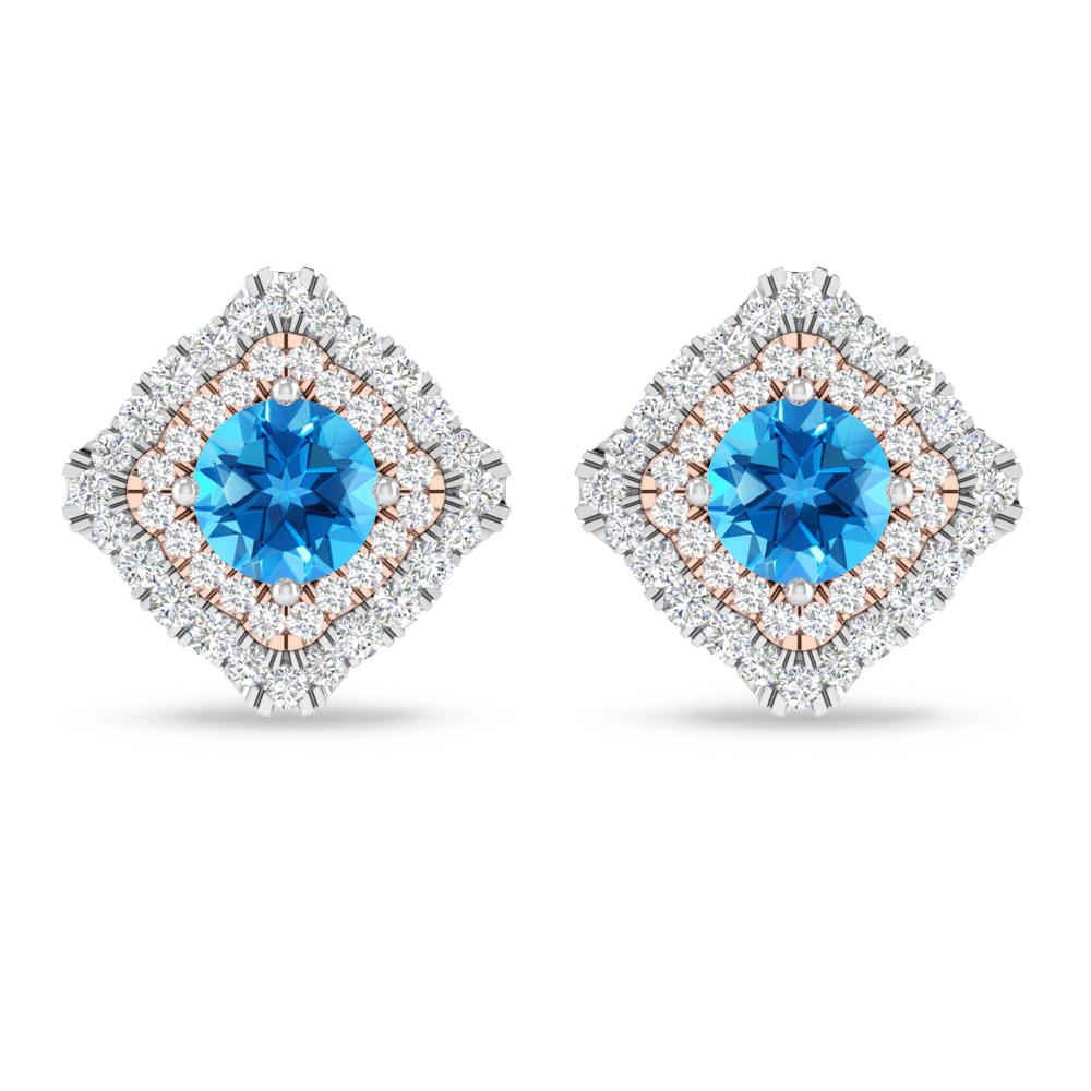 White Gold - Blue Topaz