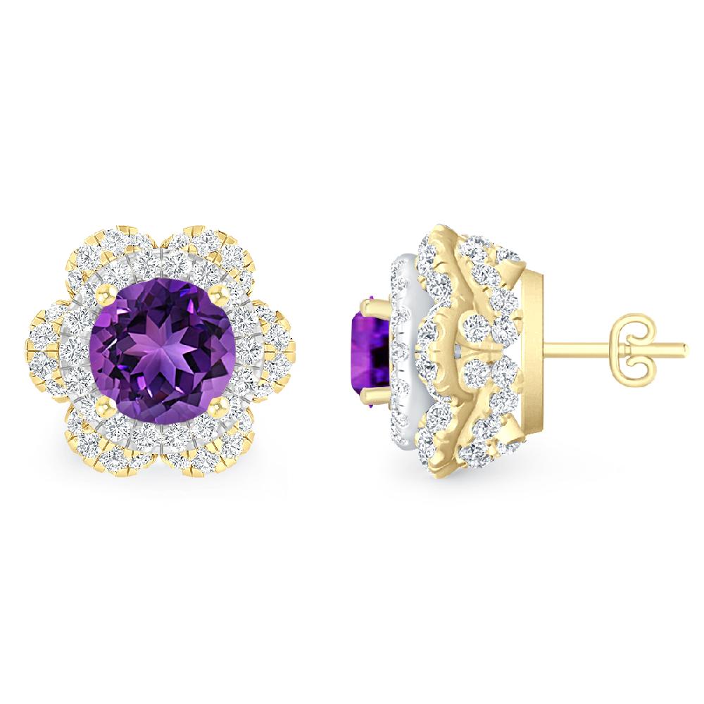 Yellow Gold - Amethyst