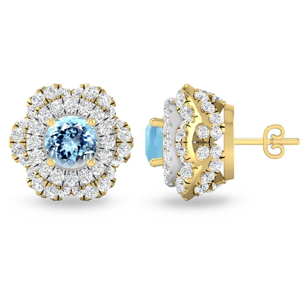 Yellow Gold - Aquamarine