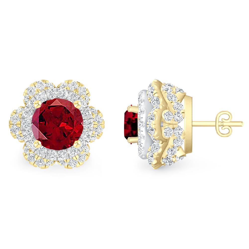 Yellow Gold - Garnet