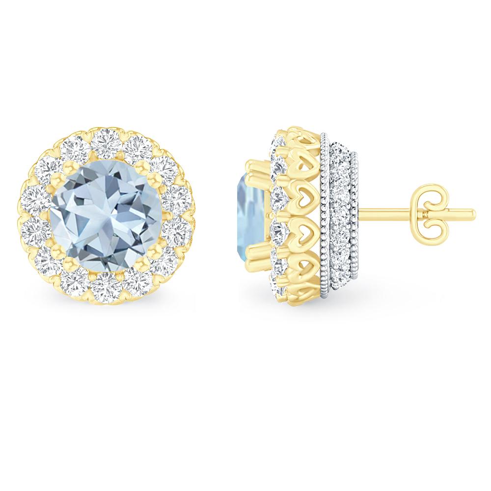 Yellow Gold - Aquamarine