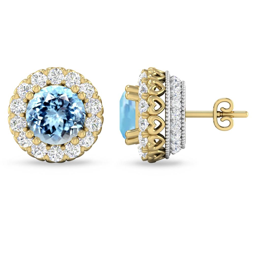 Yellow Gold - Aquamarine