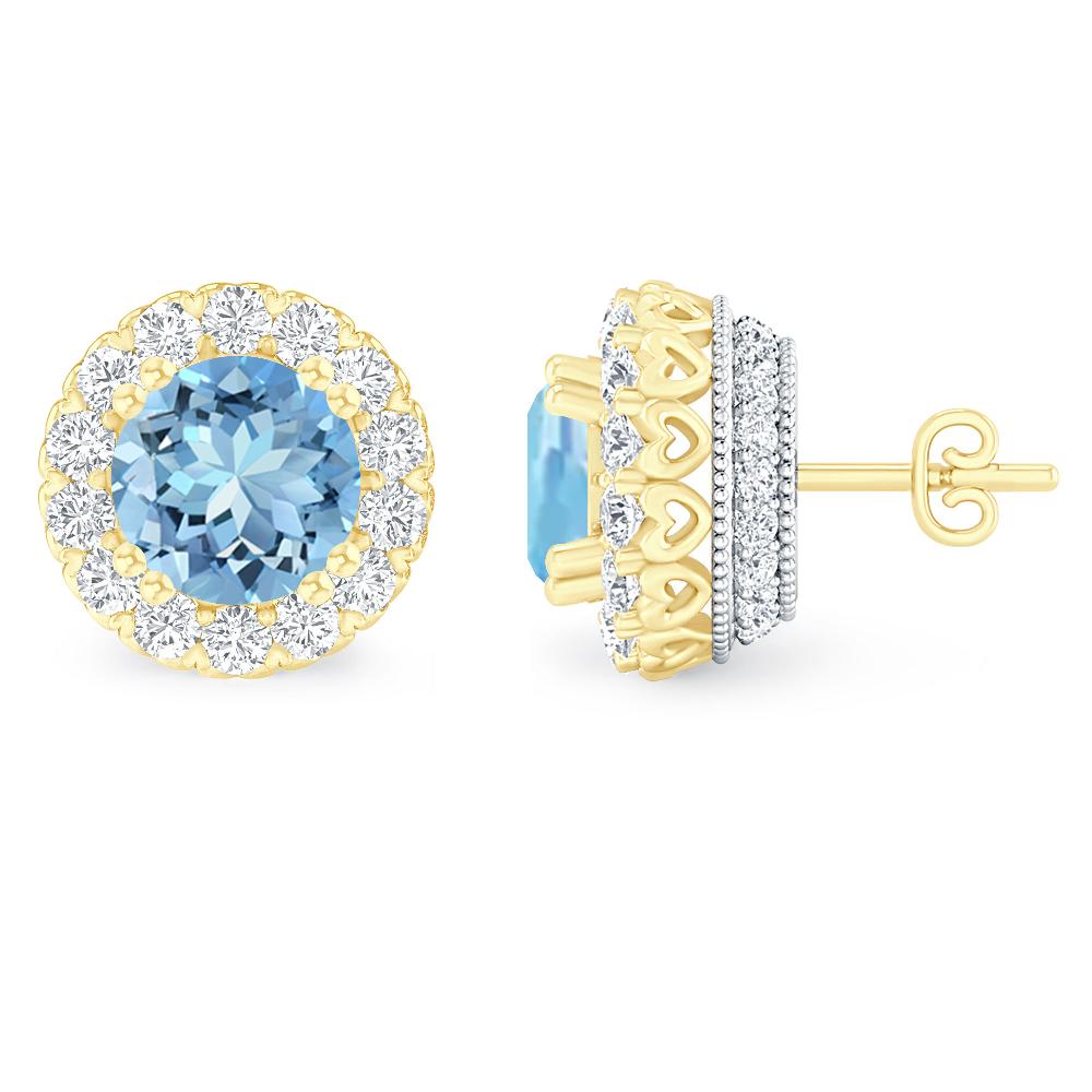 Yellow Gold - Aquamarine