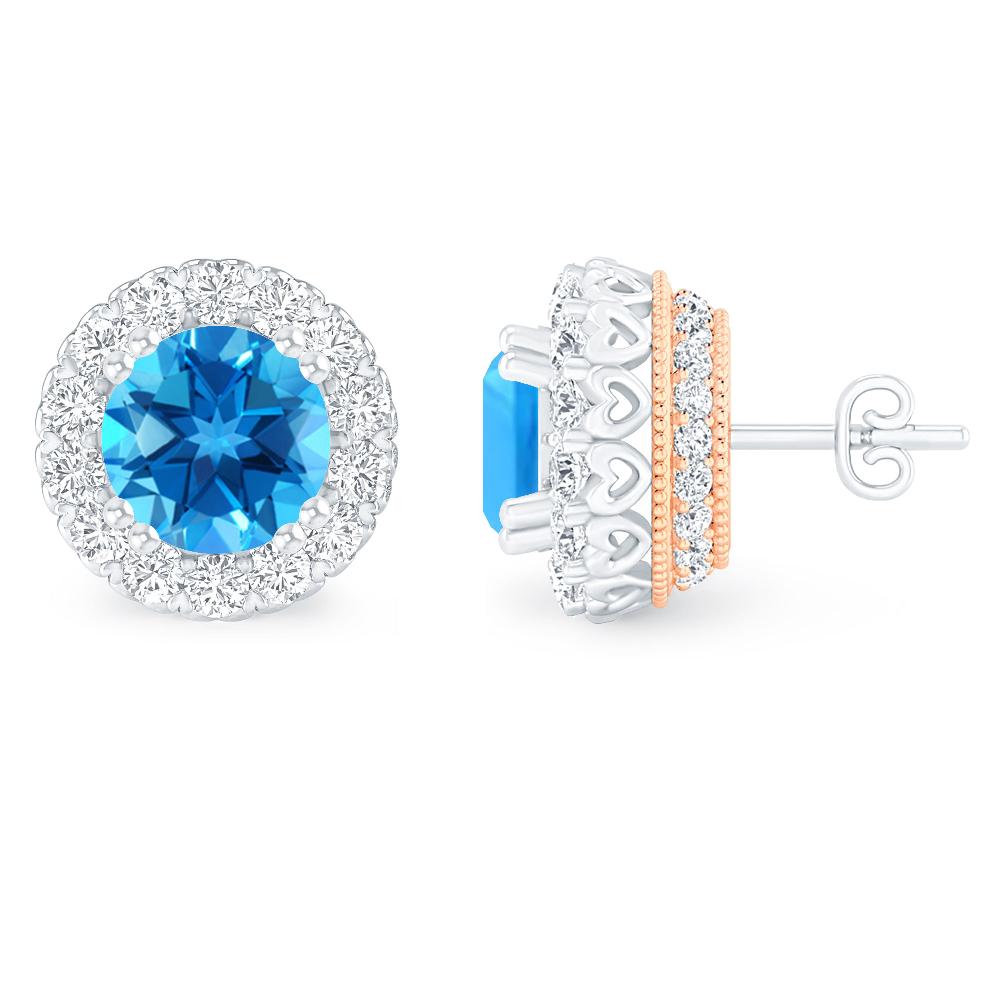 White Gold - Blue Topaz