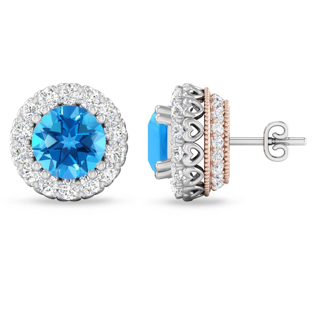 White Gold - Blue Topaz