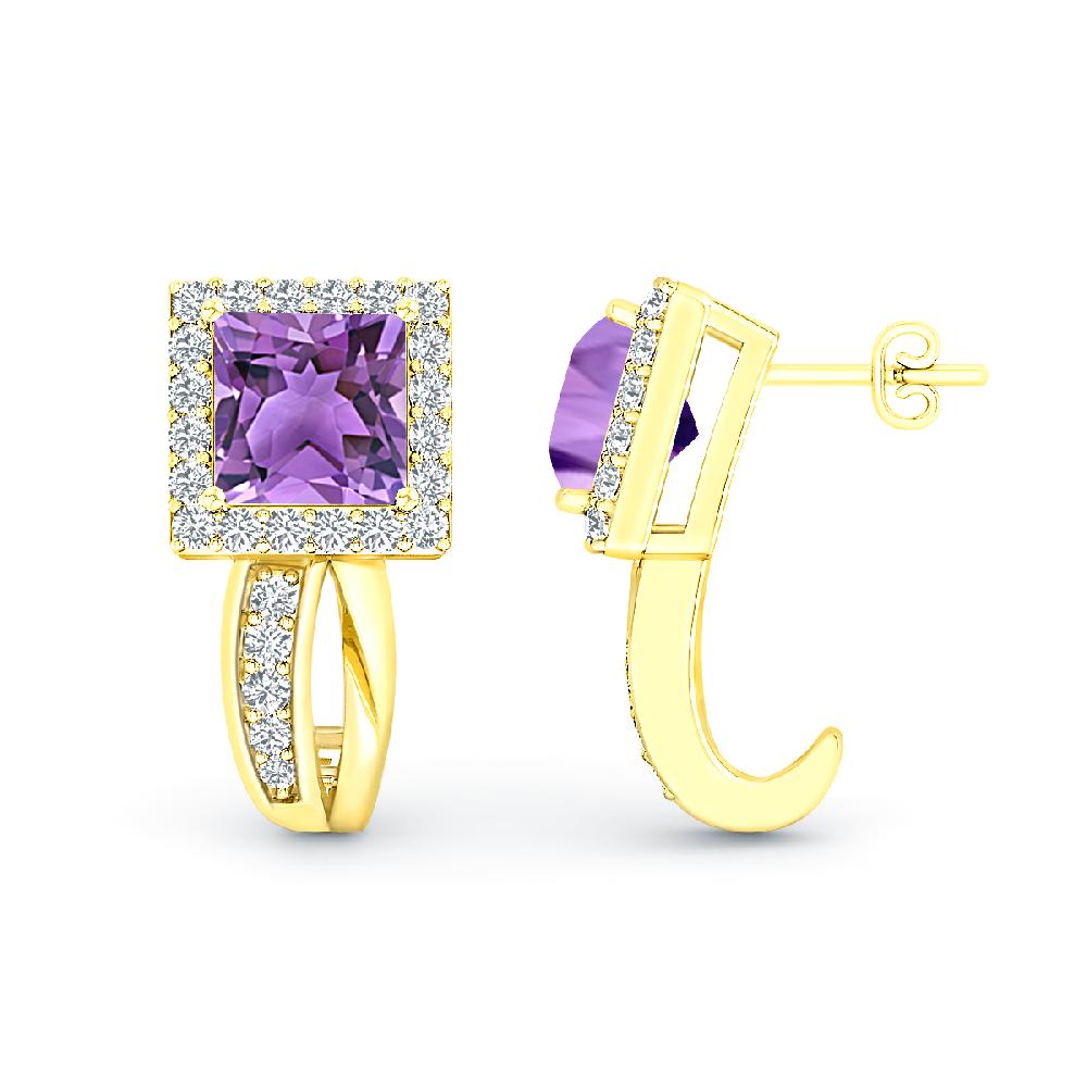 Yellow Gold - Amethyst