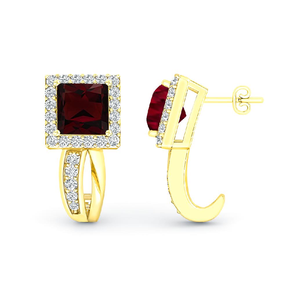 Yellow Gold - Garnet