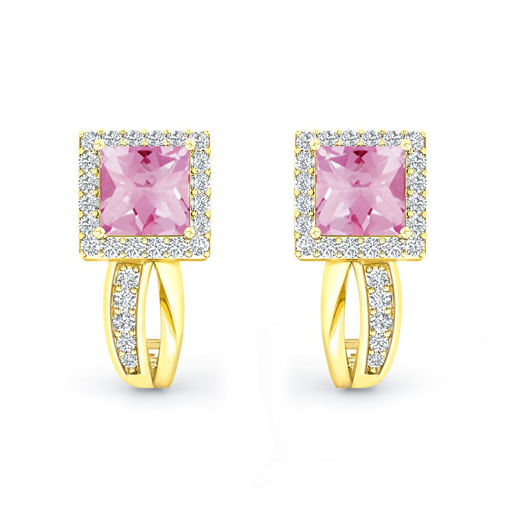 Yellow Gold - Pink Tourmaline