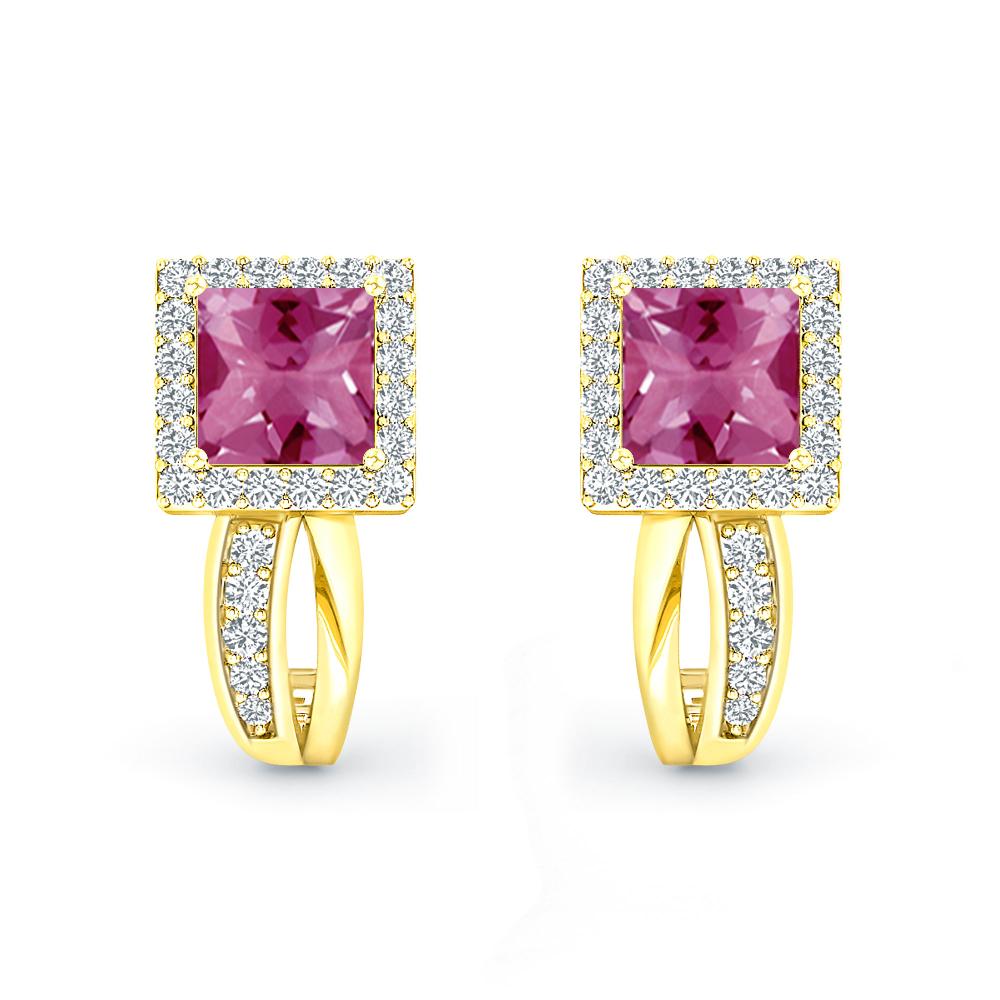 Yellow Gold - Pink Tourmaline