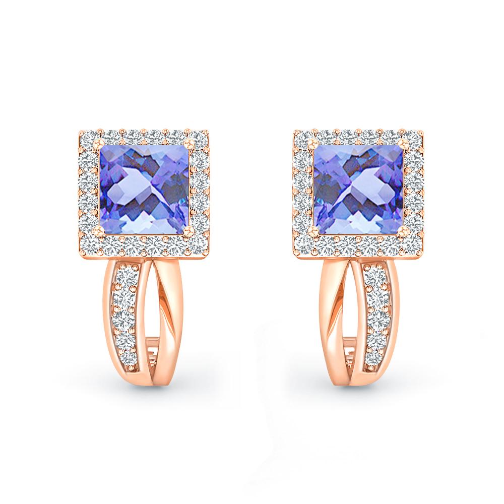 Rose Gold - Tanzanite