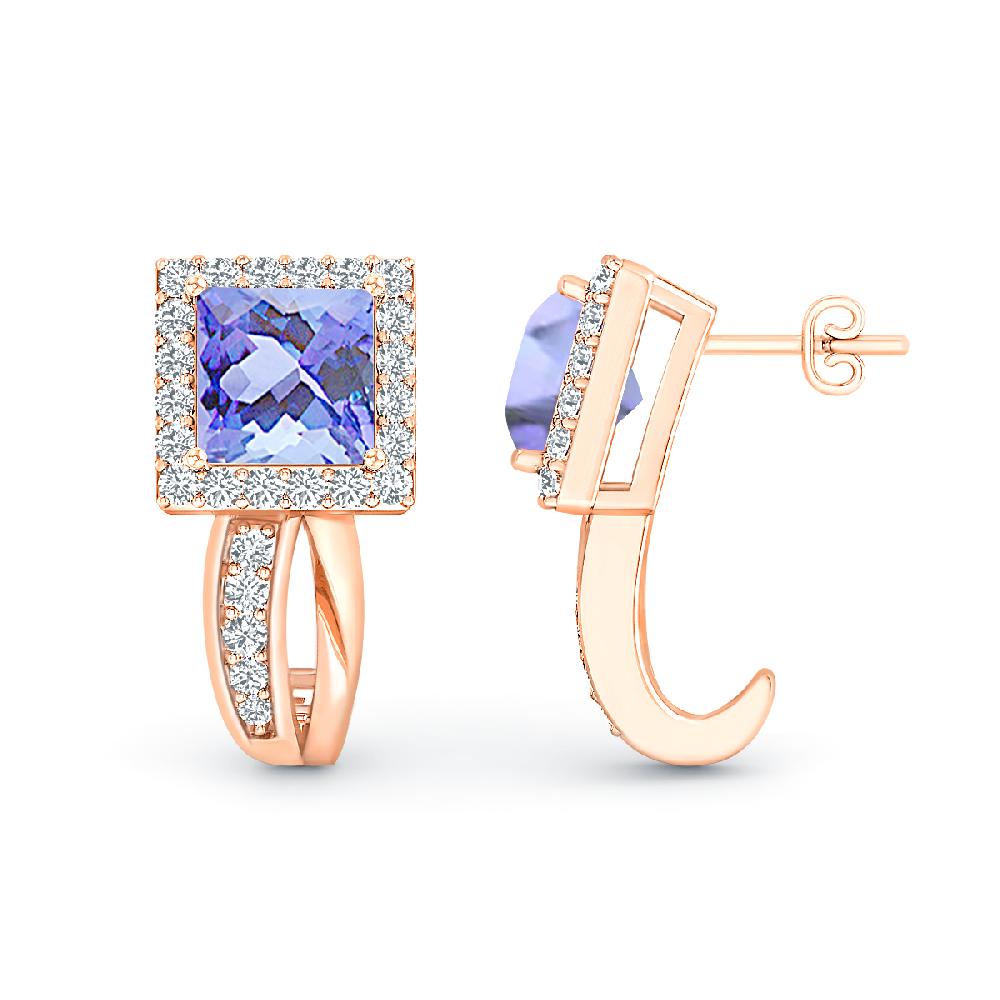 Rose Gold - Tanzanite