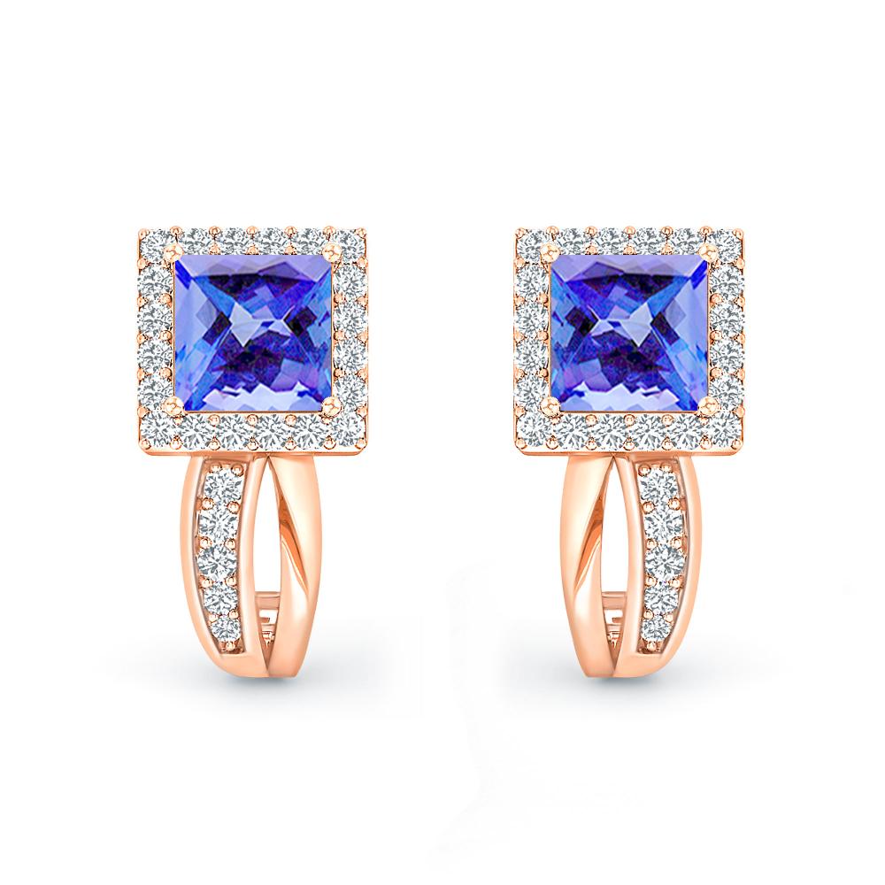 Rose Gold - Tanzanite