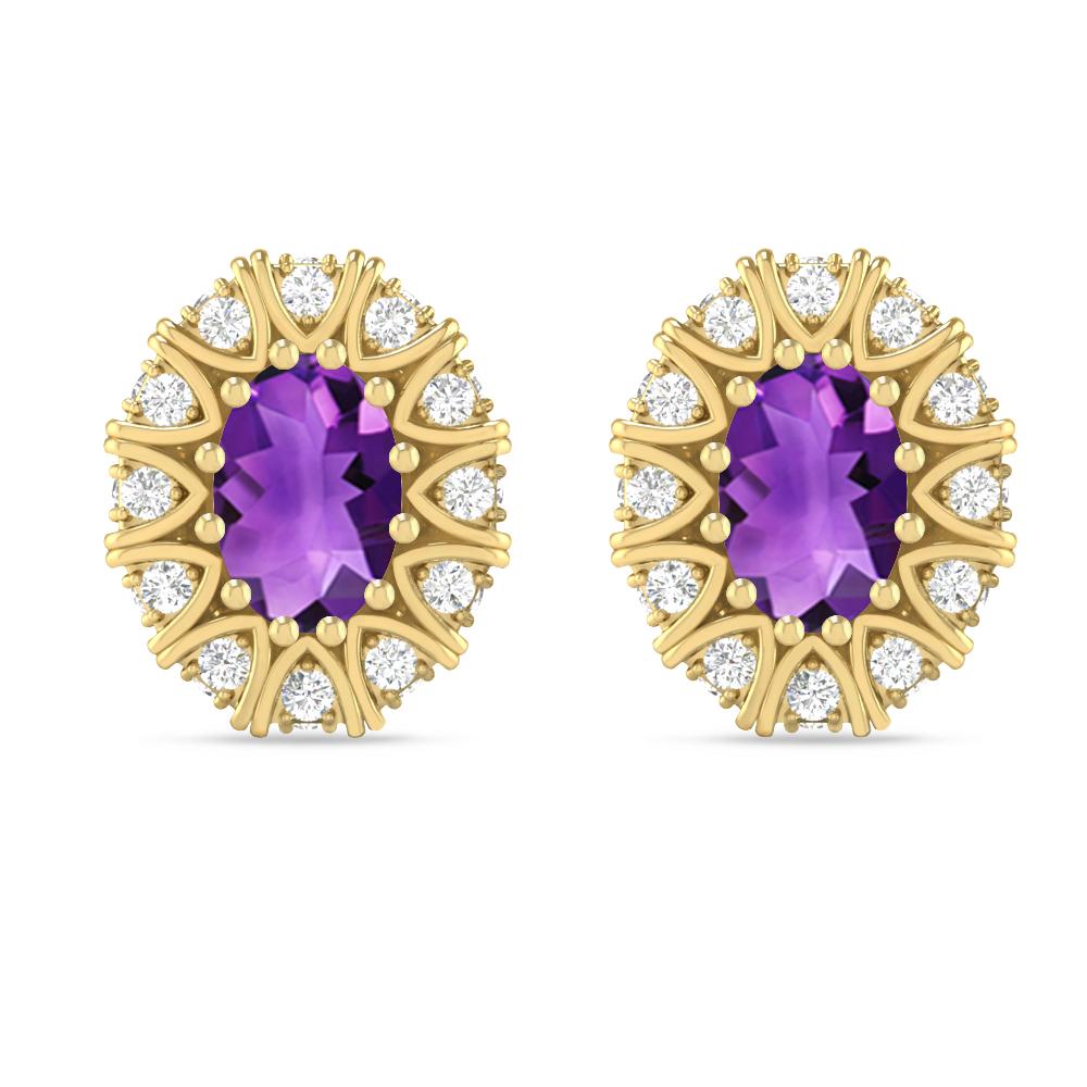 Yellow Gold - Amethyst