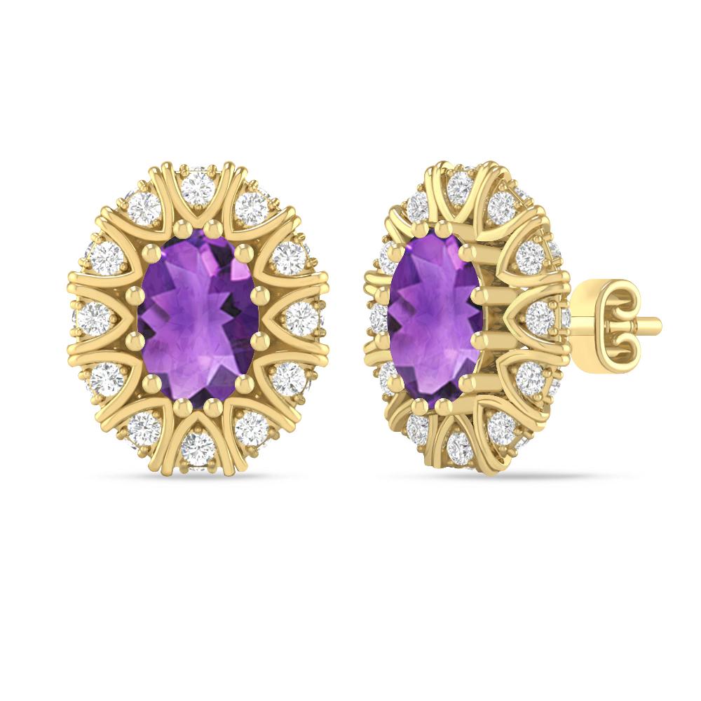 Yellow Gold - Amethyst