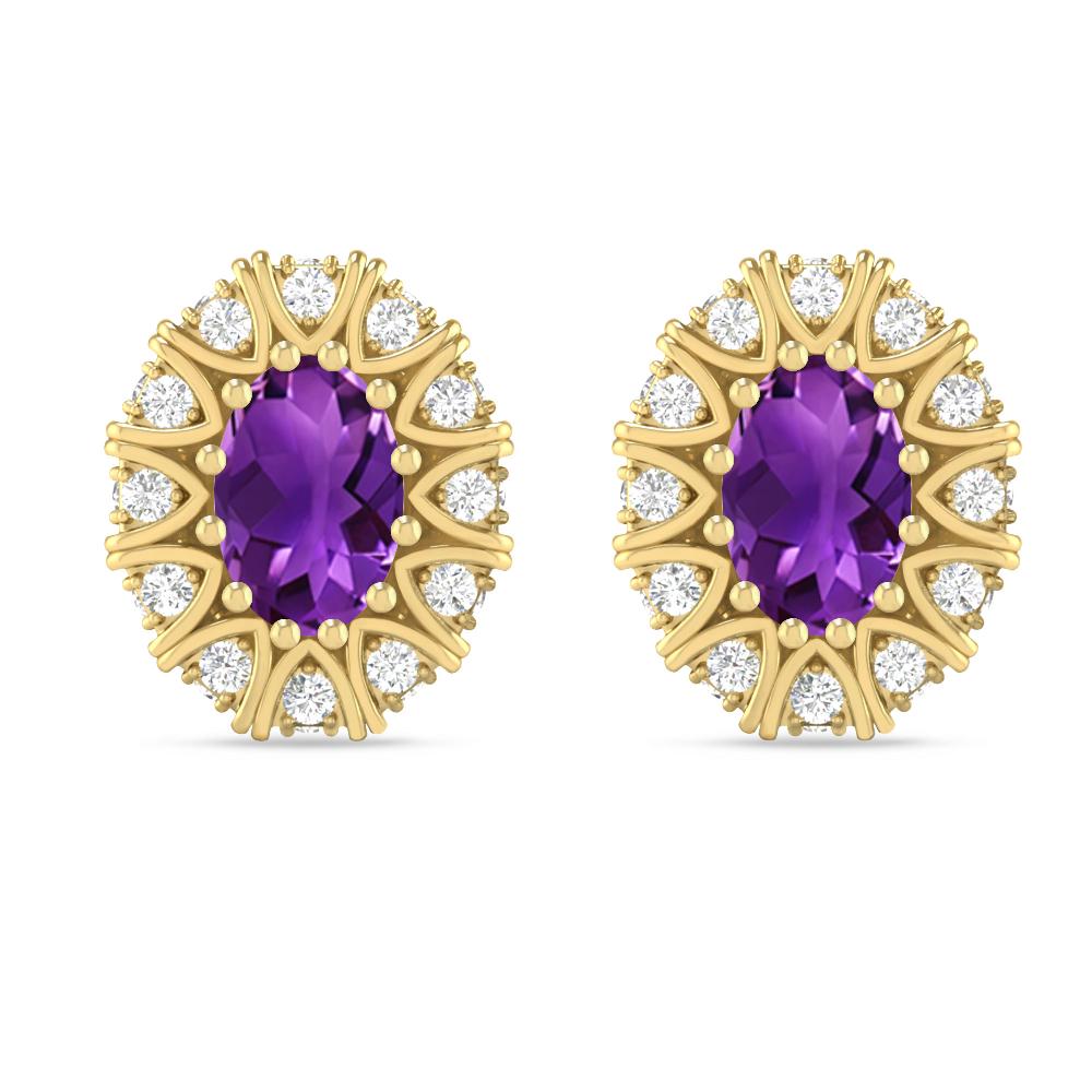 Yellow Gold - Amethyst