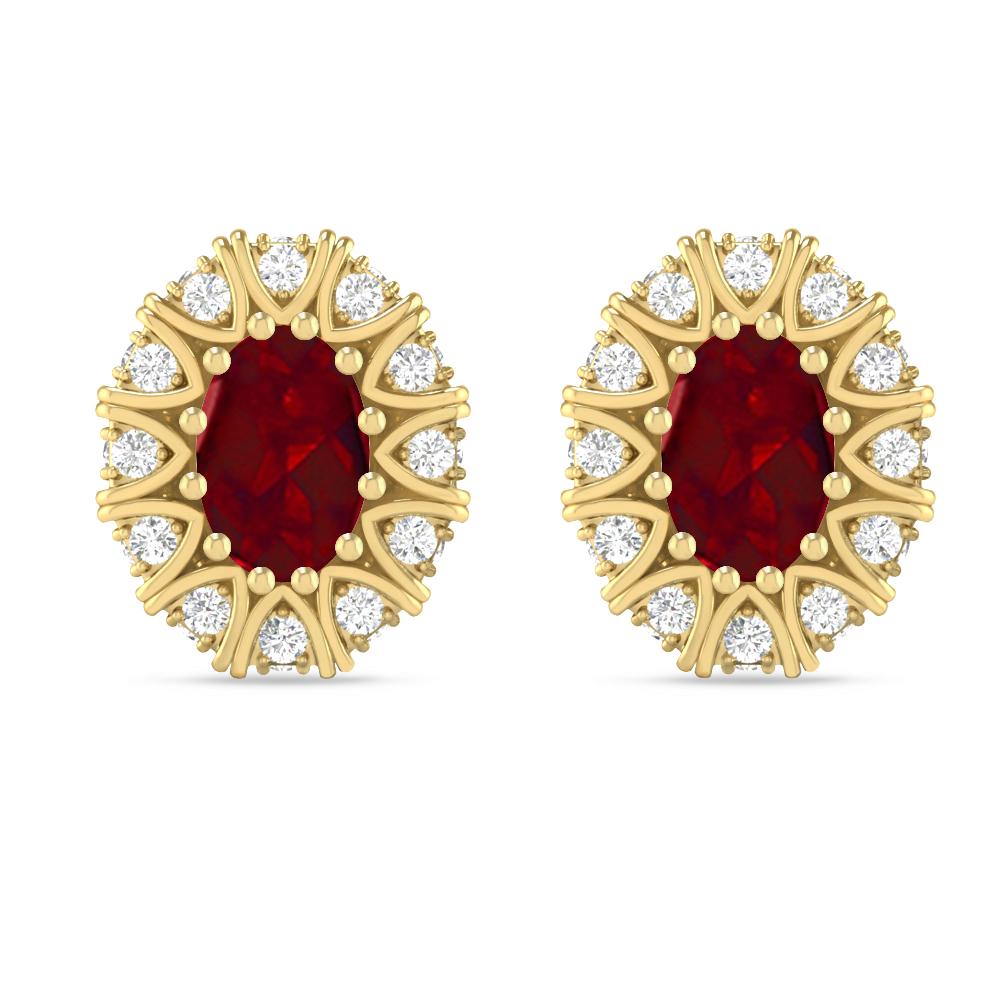 Yellow Gold - Garnet