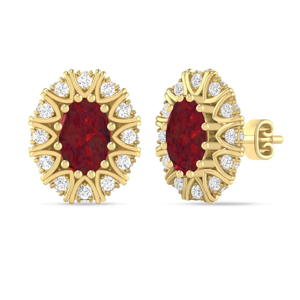 Yellow Gold - Garnet