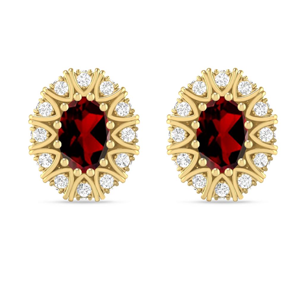 Yellow Gold - Garnet