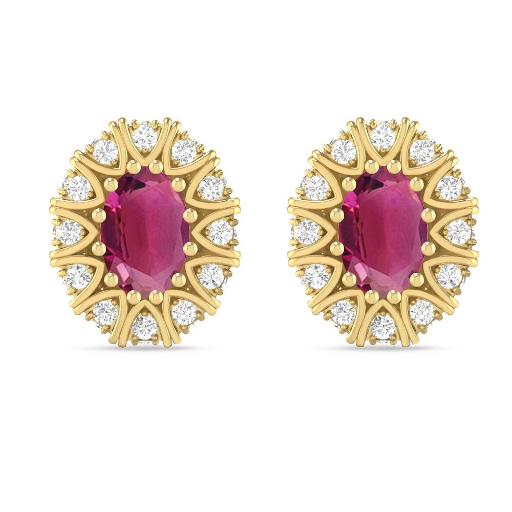 Yellow Gold - Pink Tourmaline