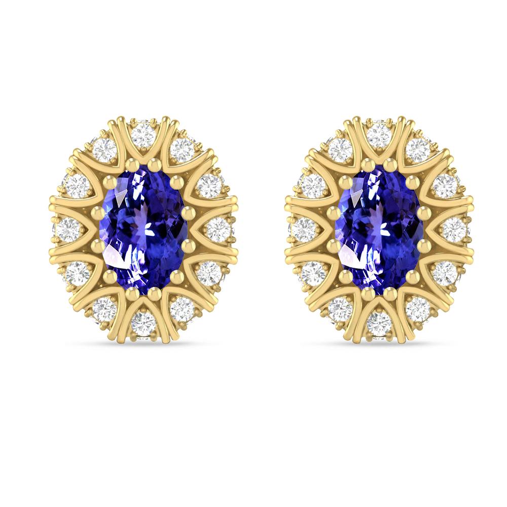 Yellow Gold - Tanzanite