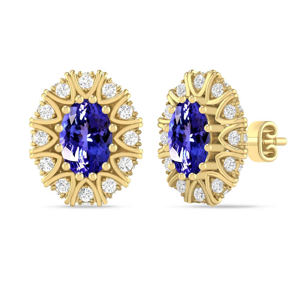 Yellow Gold - Tanzanite