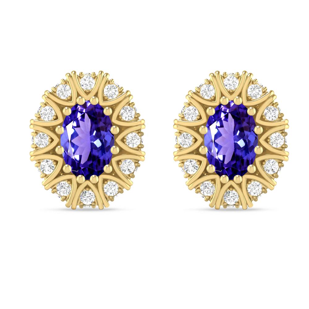 Yellow Gold - Tanzanite