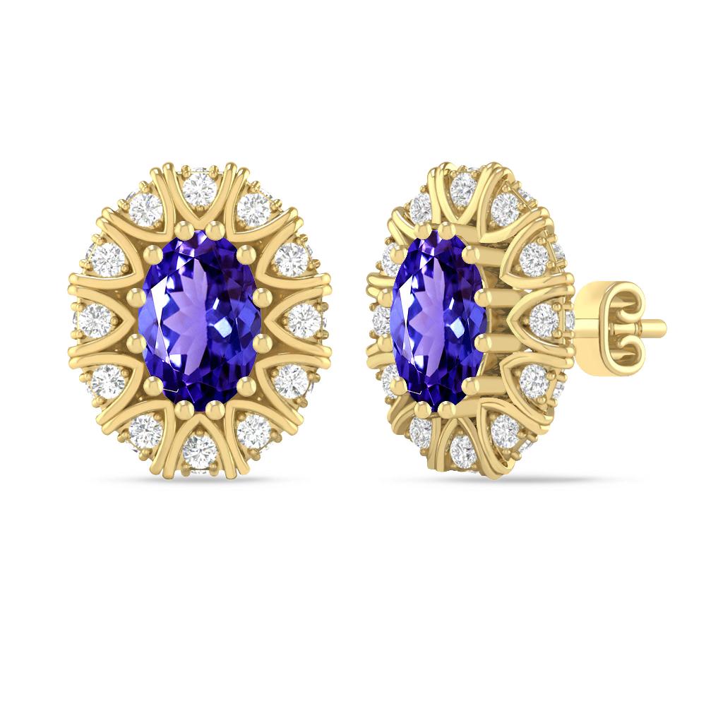 Yellow Gold - Tanzanite