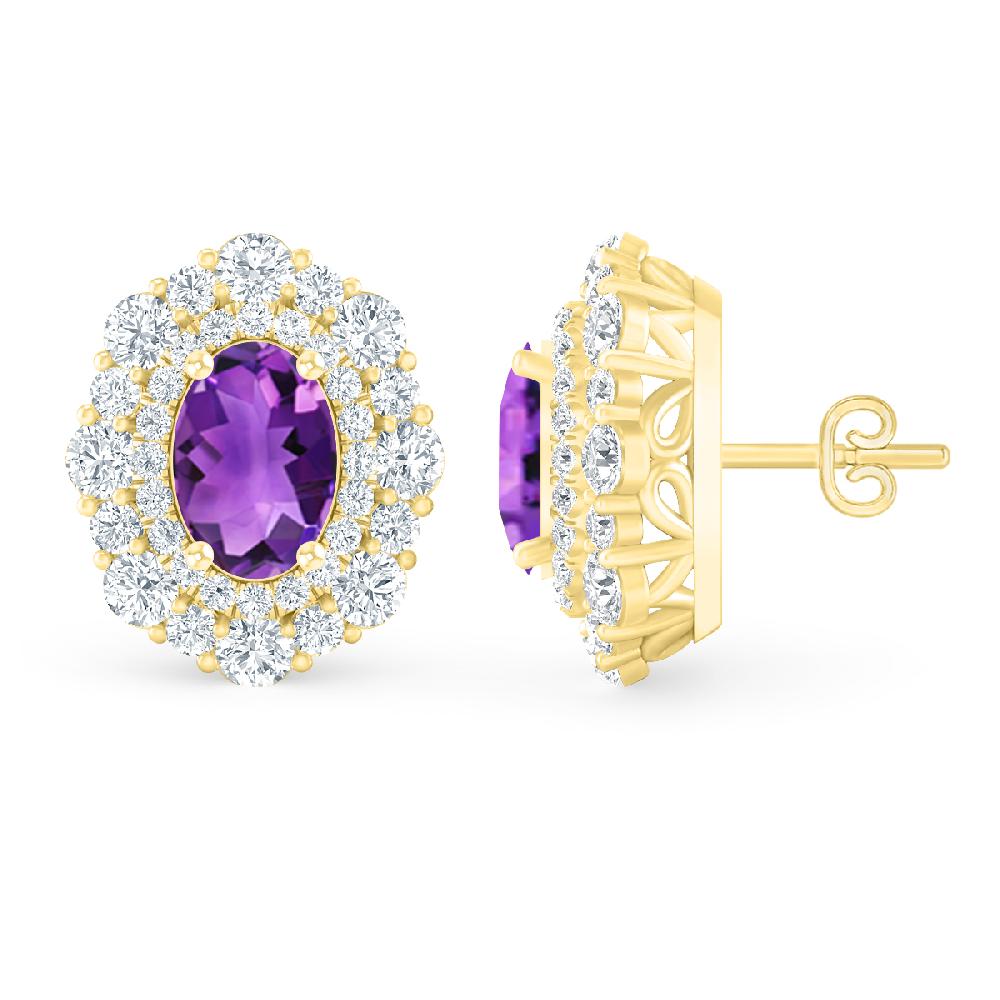 Yellow Gold - Amethyst