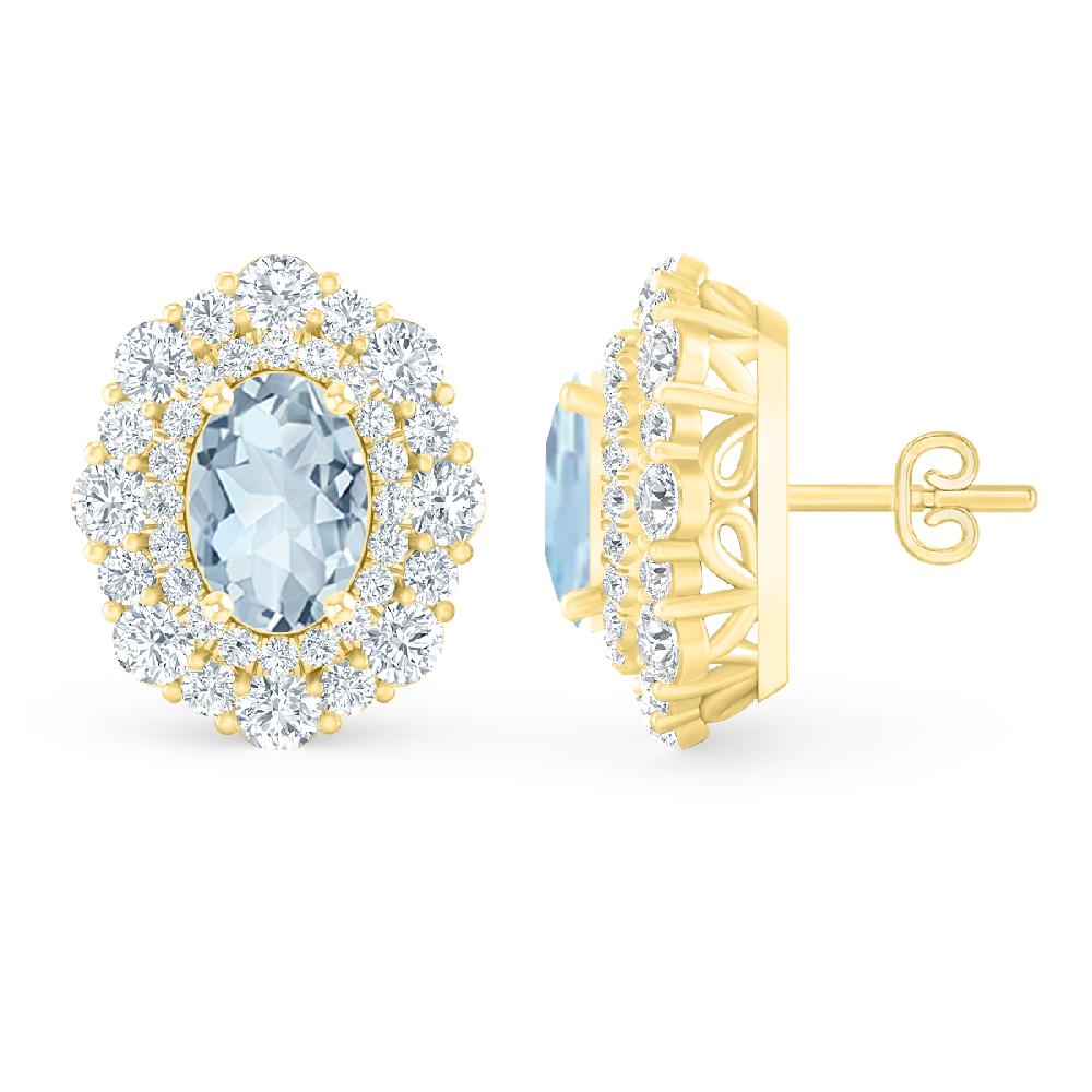 Yellow Gold - Aquamarine