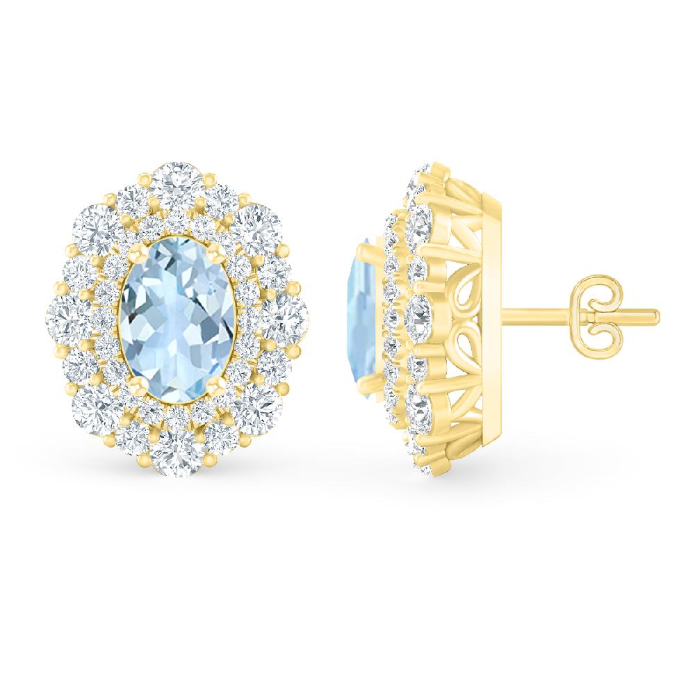 Yellow Gold - Aquamarine