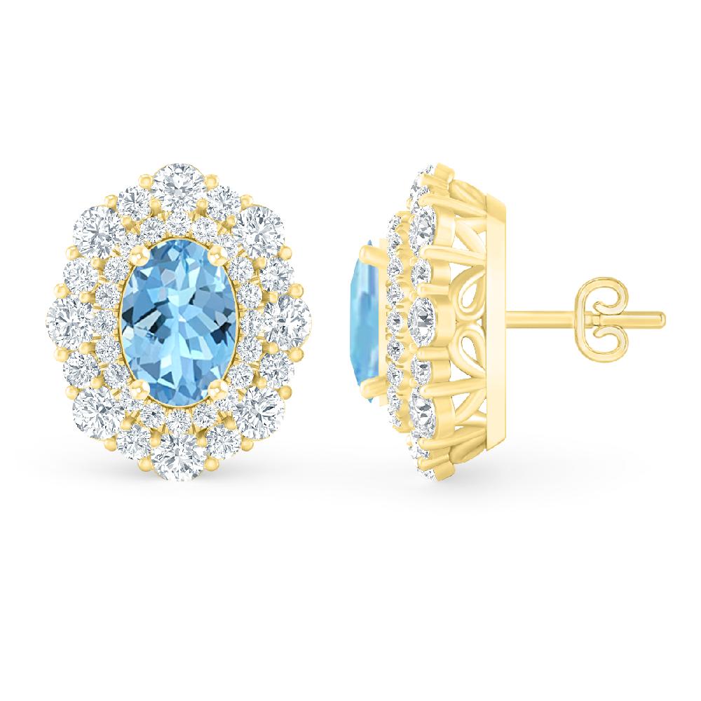 Yellow Gold - Aquamarine