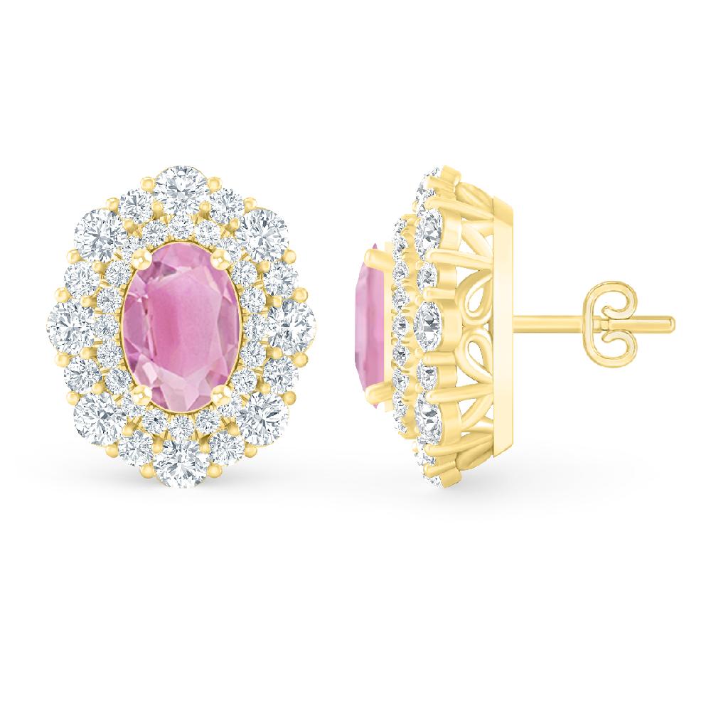 Yellow Gold - Pink Tourmaline