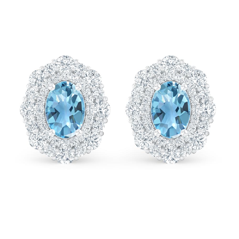 White Gold - Blue Topaz