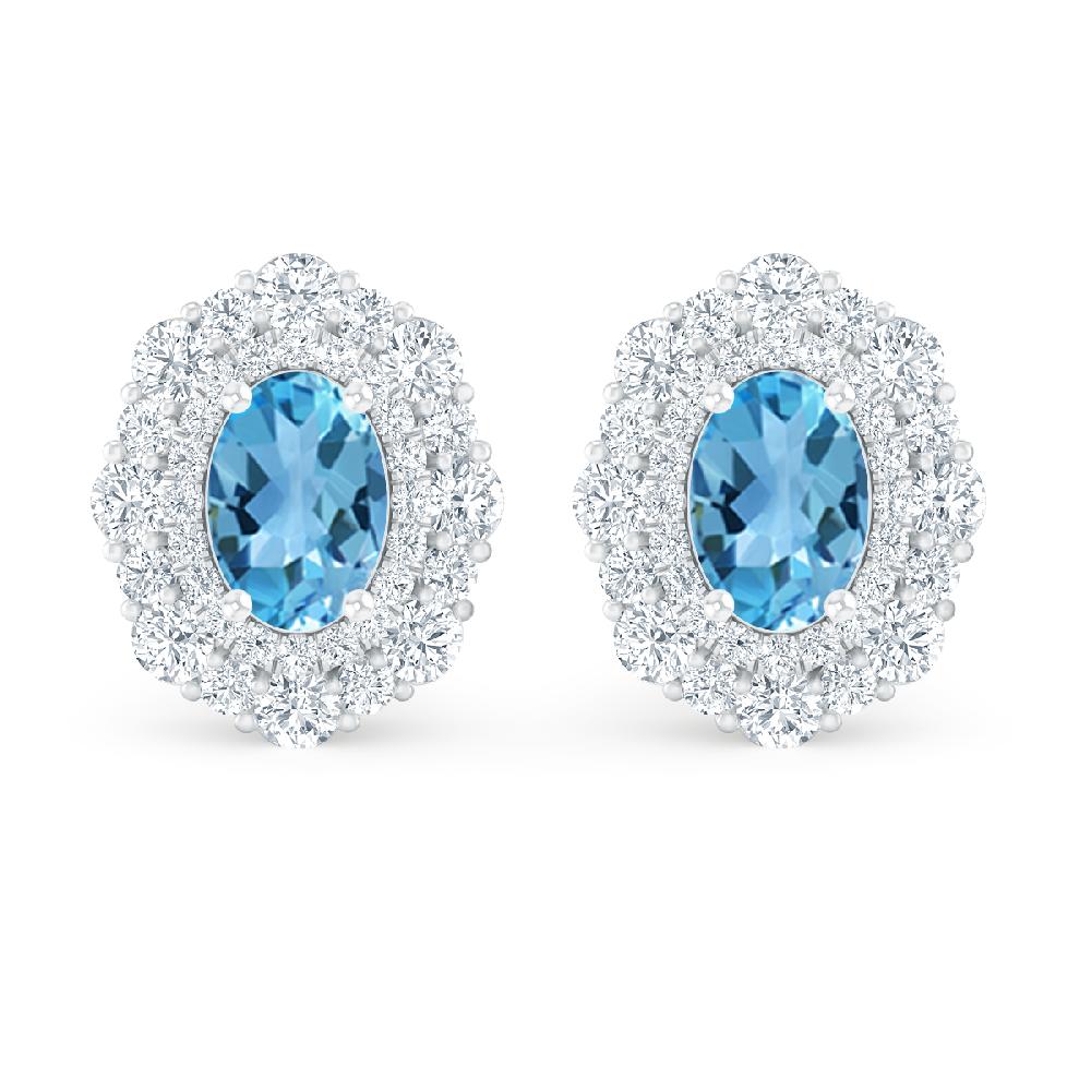 White Gold - Blue Topaz