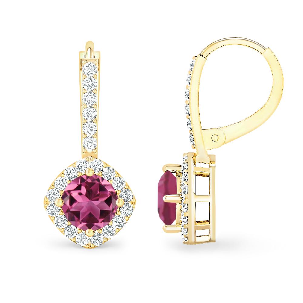 Yellow Gold - Pink Tourmaline