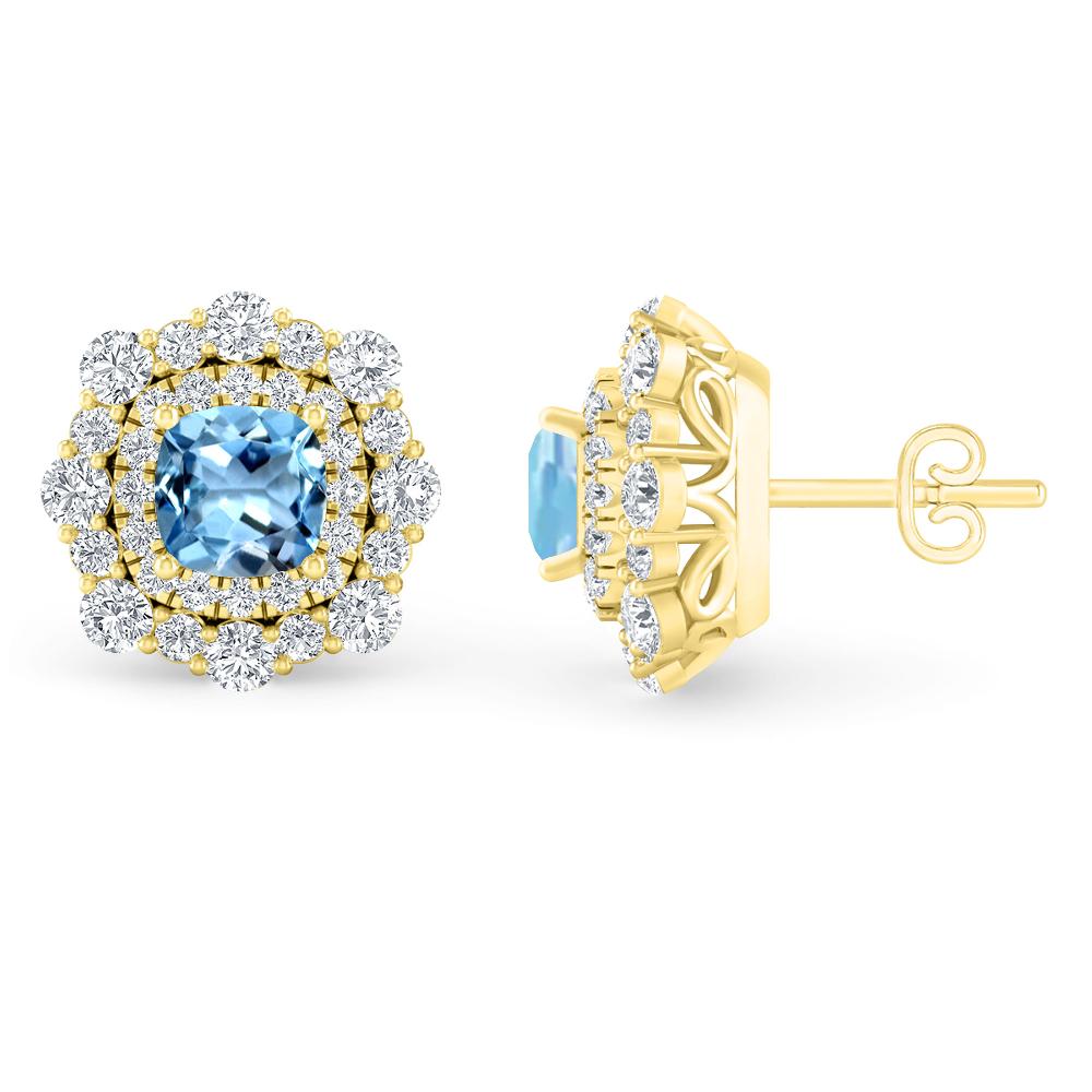 Yellow Gold - Aquamarine