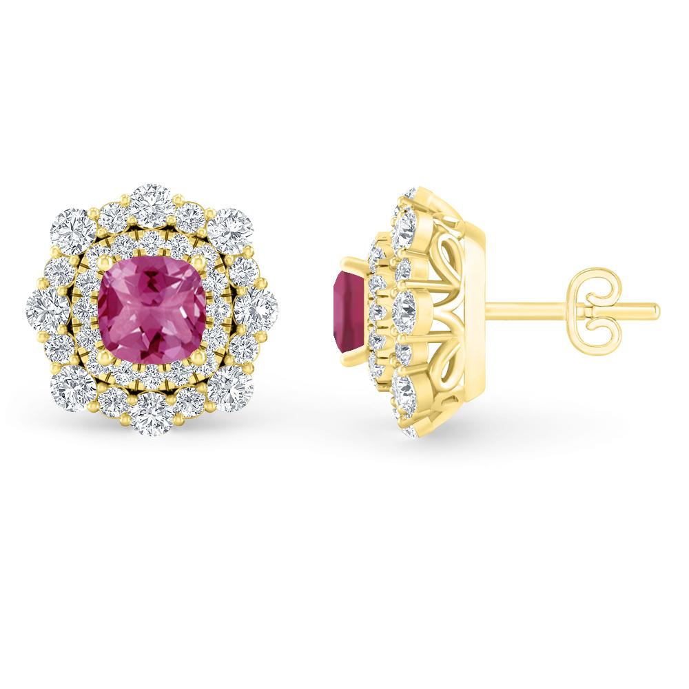 Yellow Gold - Pink Tourmaline