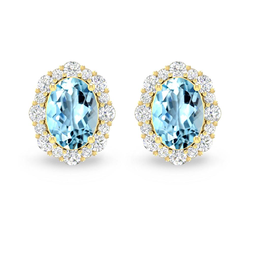 Yellow Gold - Aquamarine